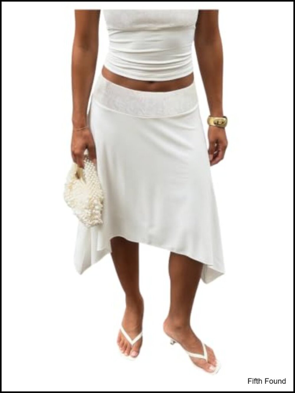 Verdusa Lace Asymmetrical Low Rise Flowy Midi Skirt Women's Summer A-Line
